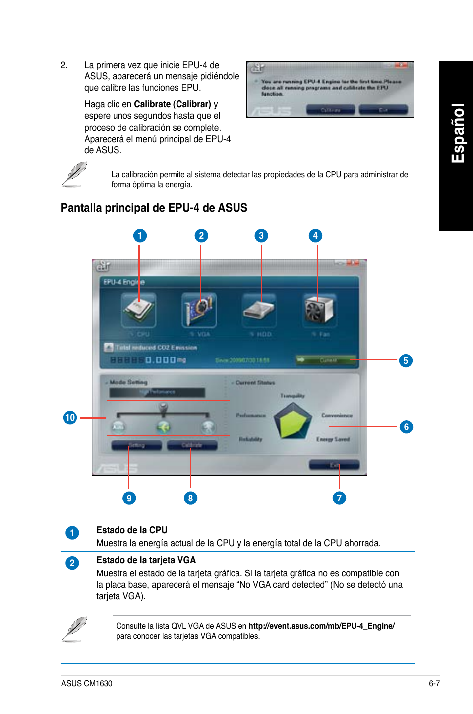 Es pa ño l es pa ño l es pa ño l es pa ño l | Asus CM1630 User Manual | Page 308 / 409