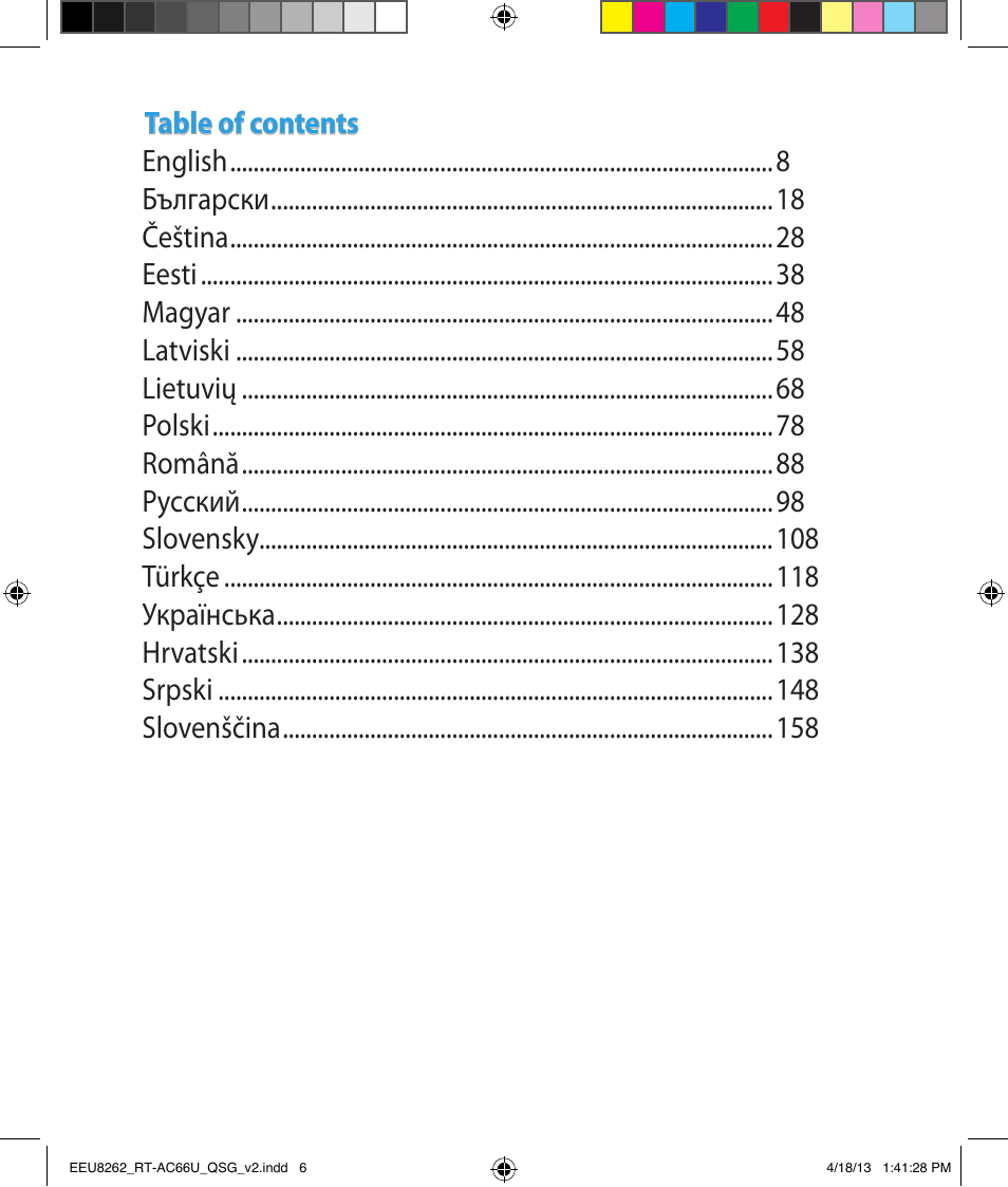 Asus RT-AC66U User Manual | Page 6 / 174