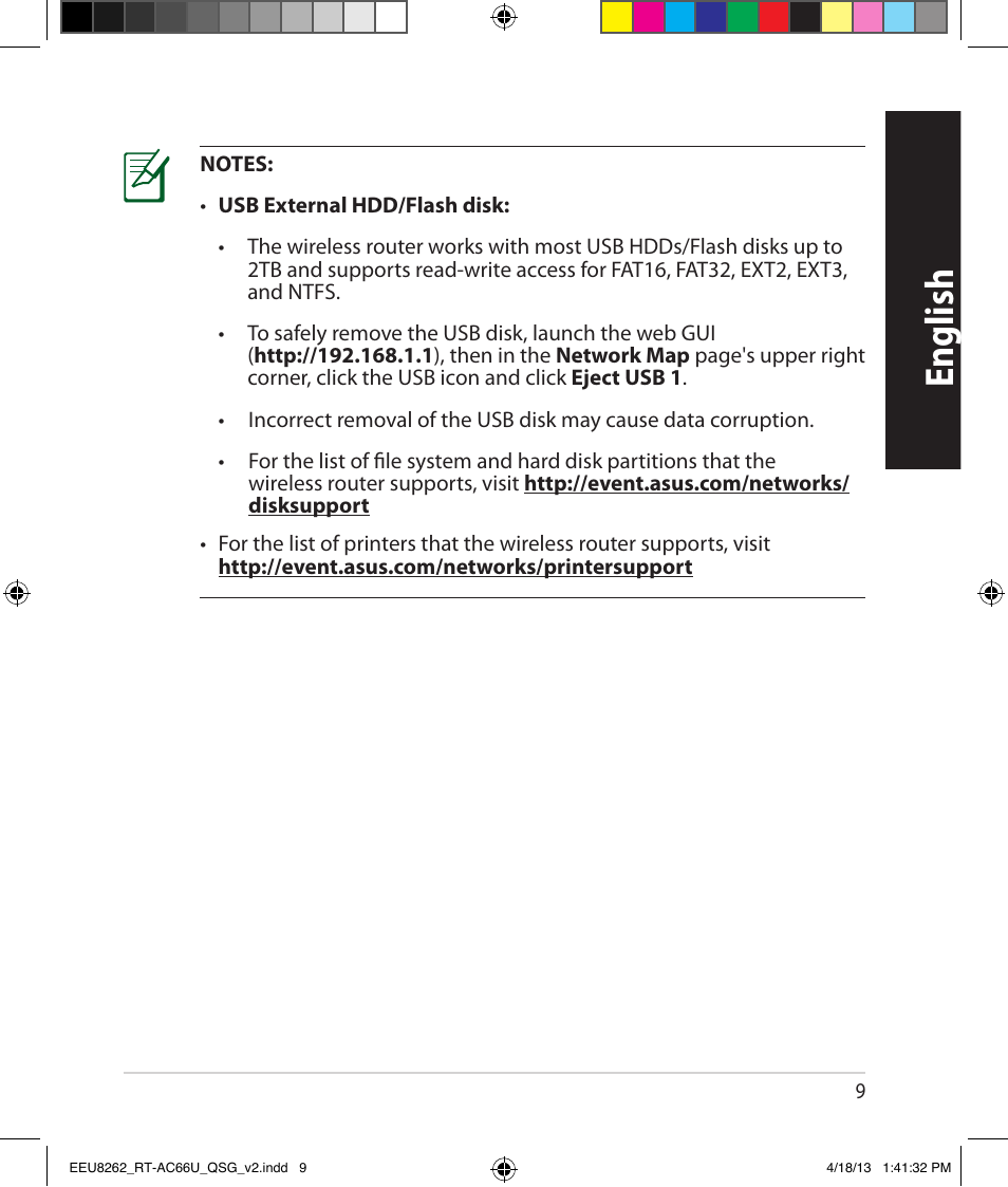 English | Asus RT-AC66U User Manual | Page 9 / 174