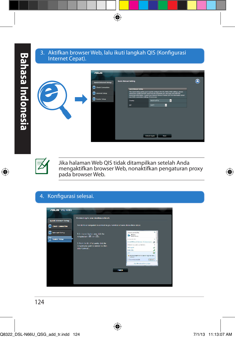 Bahasa i ndonesia | Asus DSL-N66U User Manual | Page 124 / 143