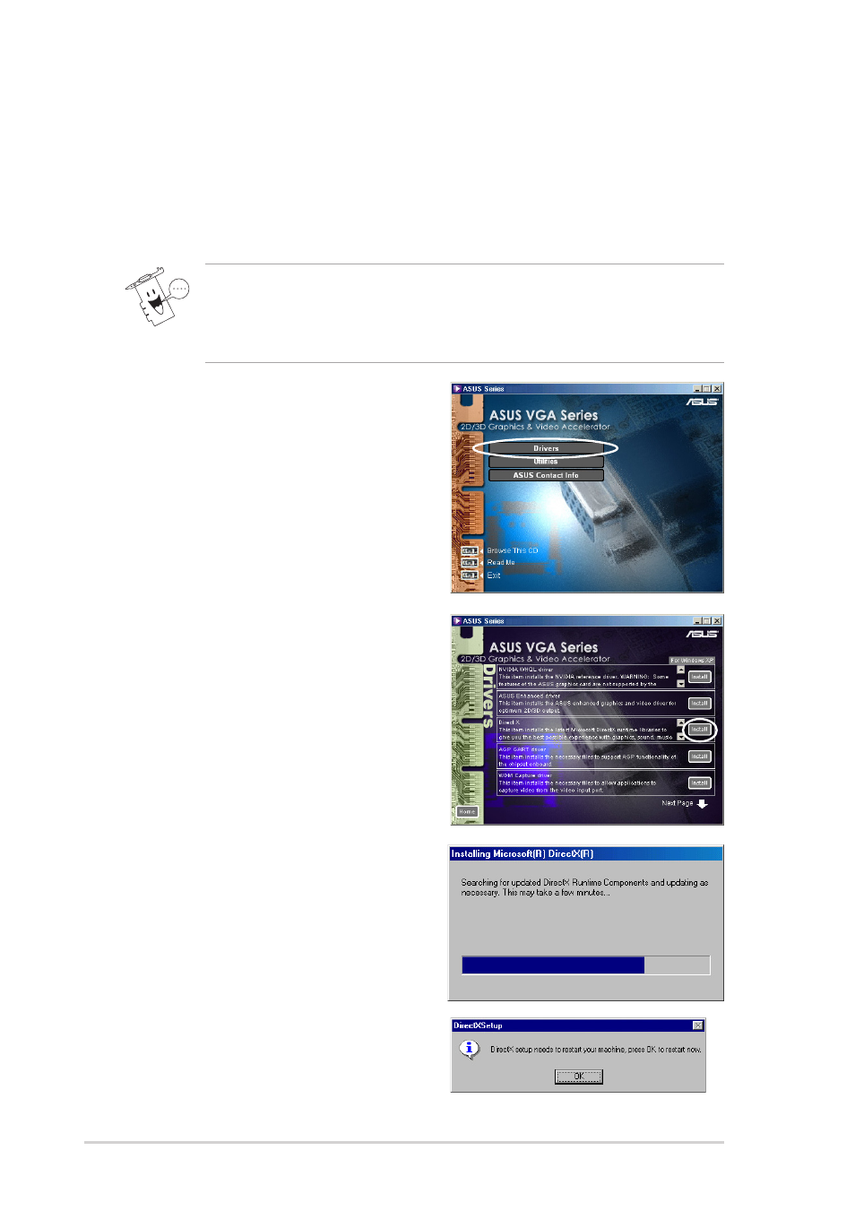 4 directx | Asus V9999 Series User Manual | Page 22 / 34