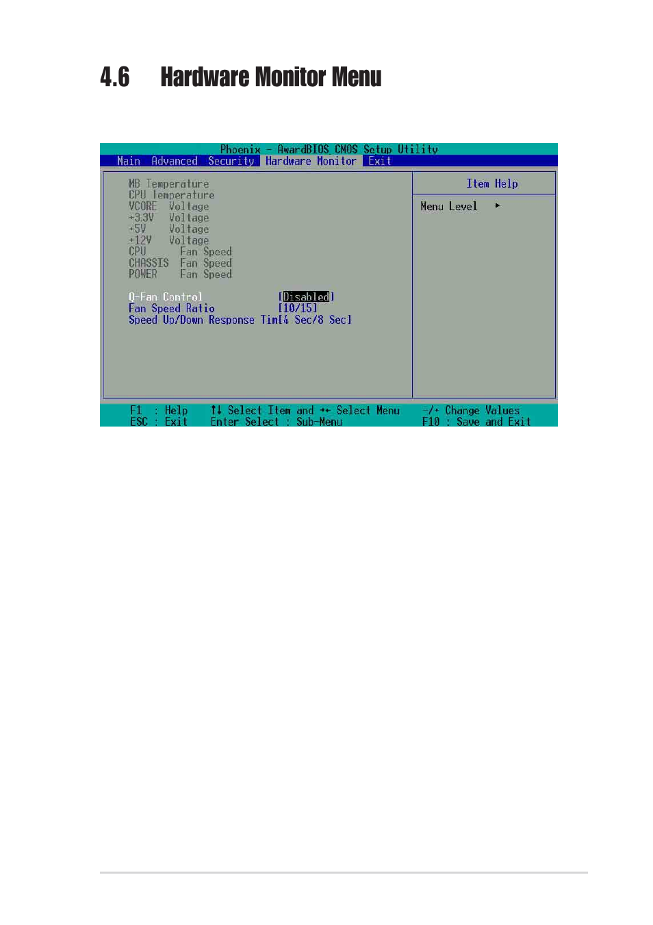 6 hardware monitor menu | Asus A7N8X-E Deluxe User Manual | Page 89 / 112