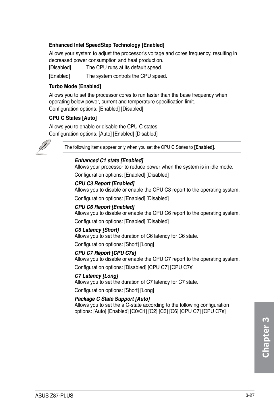 Chapter 3 | Asus Z87-PLUS User Manual | Page 105 / 174