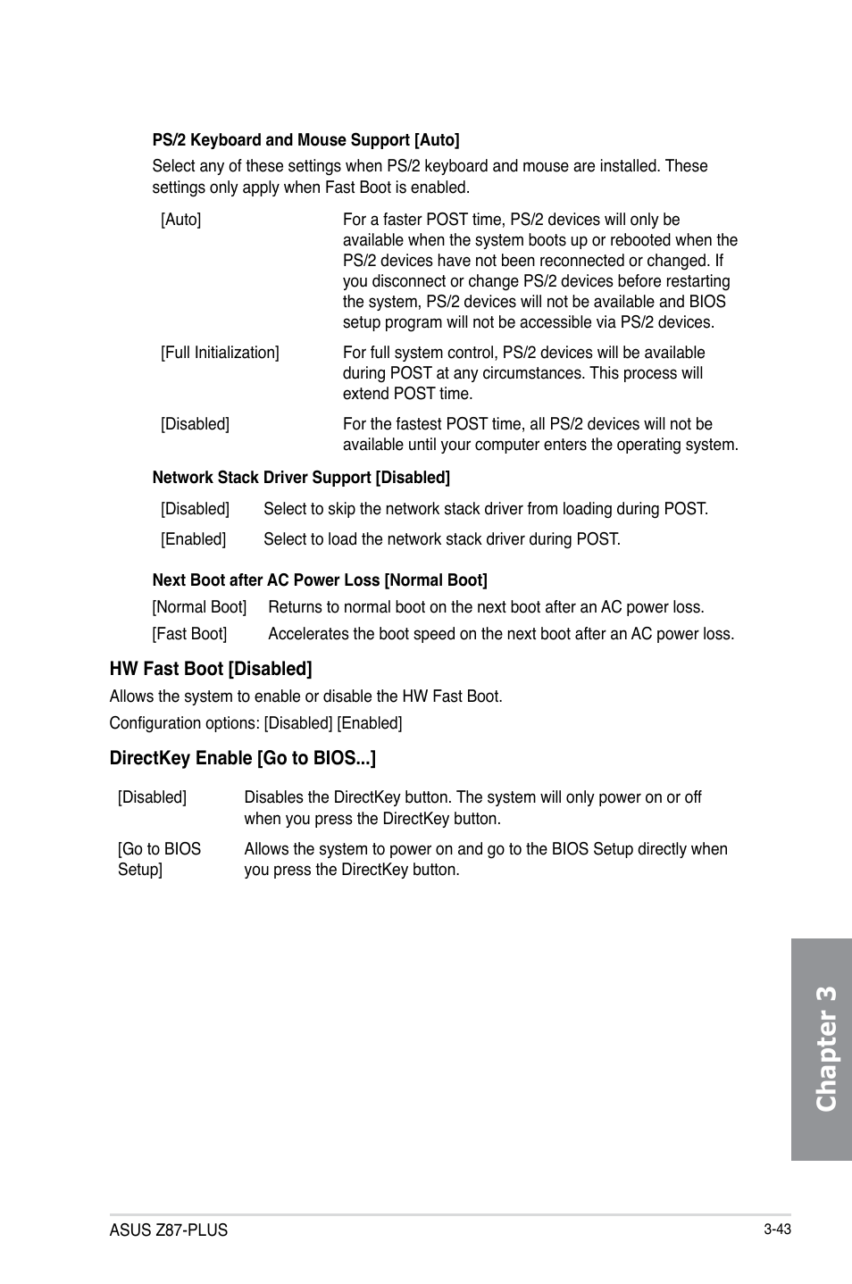 Chapter 3 | Asus Z87-PLUS User Manual | Page 121 / 174