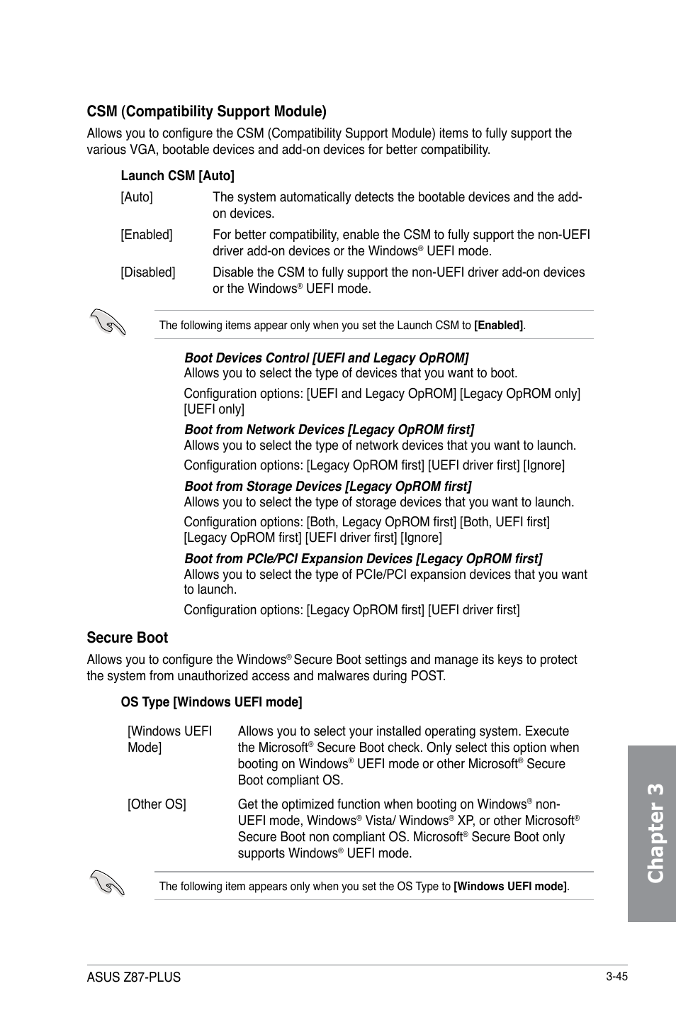 Chapter 3 | Asus Z87-PLUS User Manual | Page 123 / 174