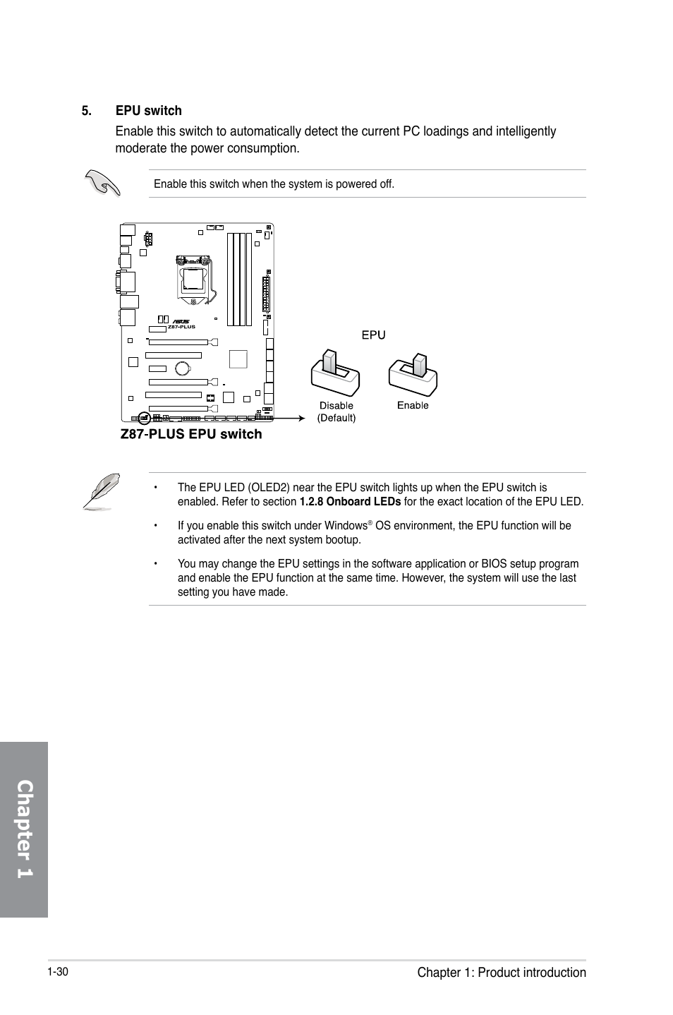 Chapter 1 | Asus Z87-PLUS User Manual | Page 46 / 174