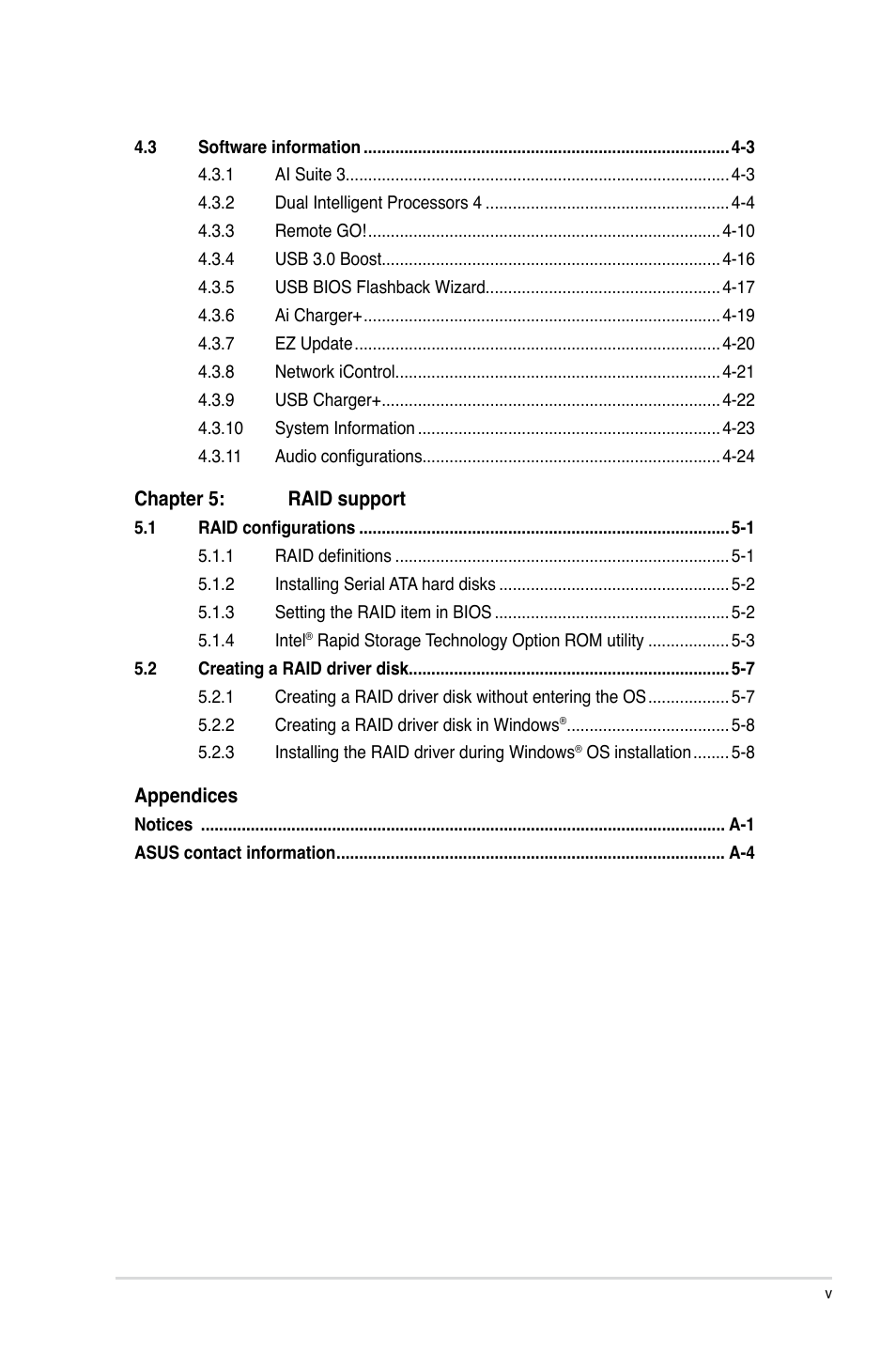 Asus Z87-PLUS User Manual | Page 5 / 174