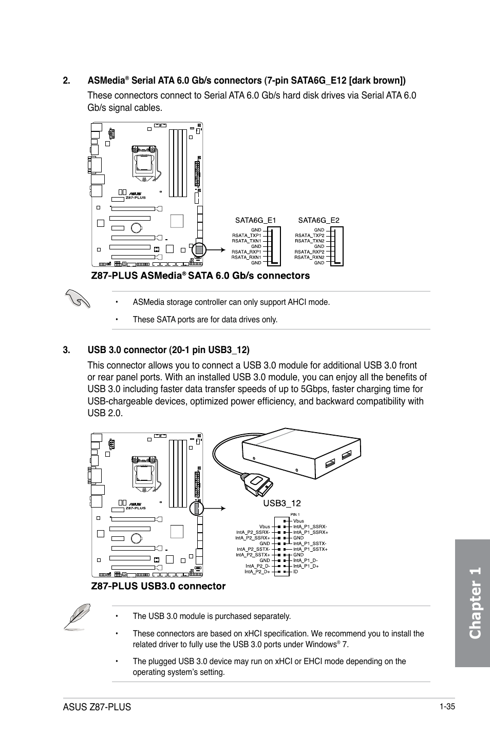 Chapter 1 | Asus Z87-PLUS User Manual | Page 51 / 174