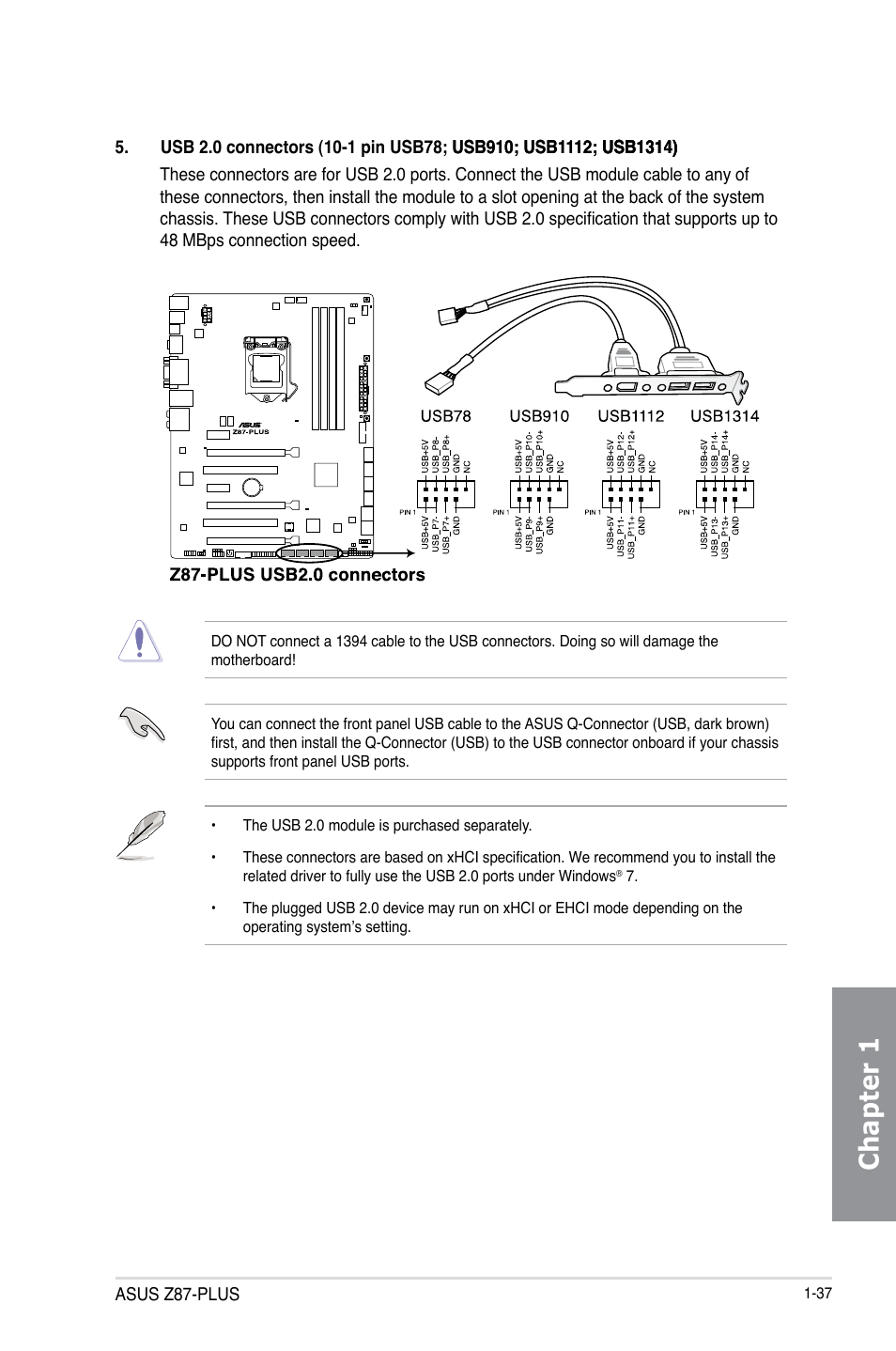 Chapter 1 | Asus Z87-PLUS User Manual | Page 53 / 174