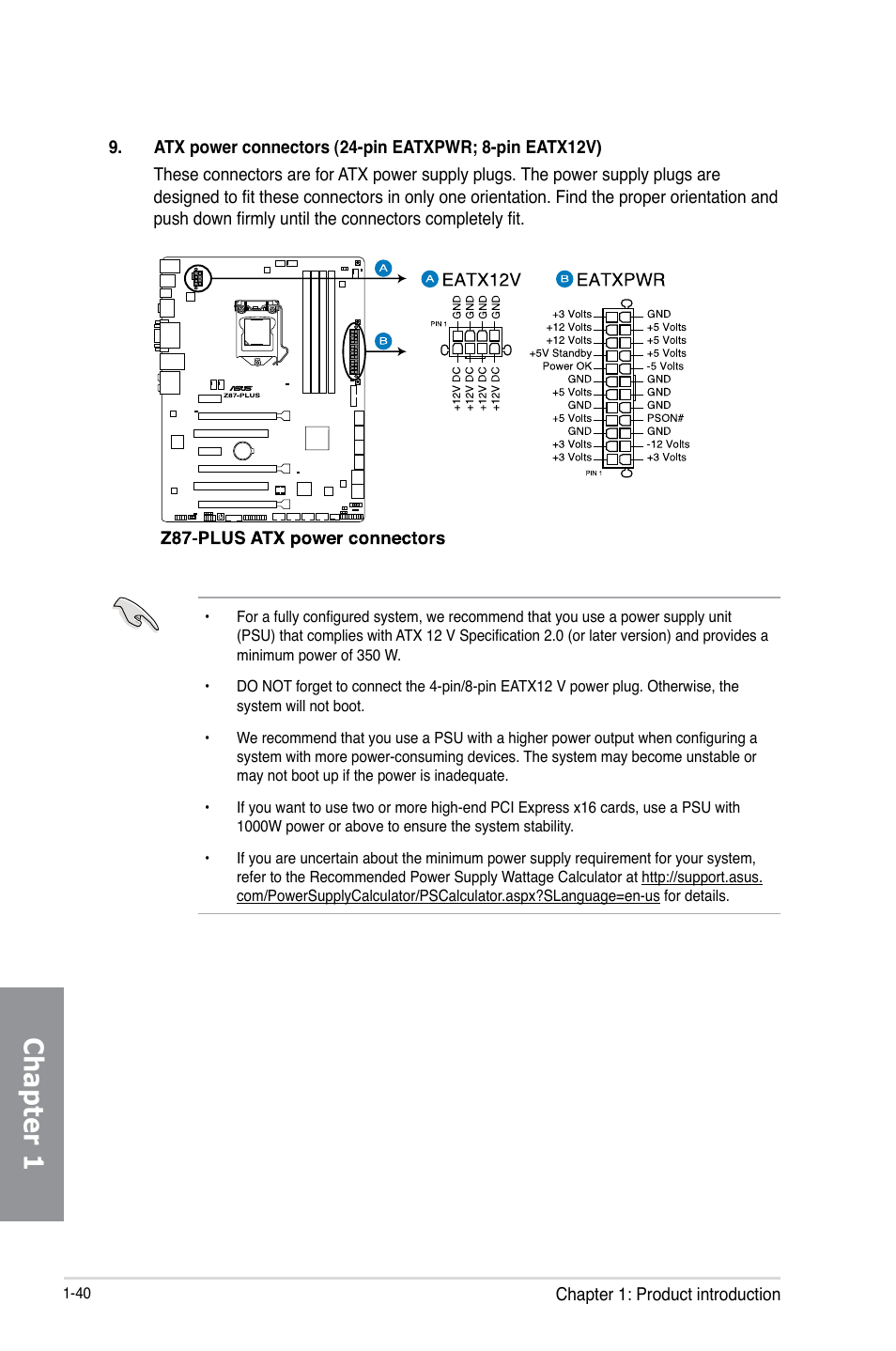 Chapter 1 | Asus Z87-PLUS User Manual | Page 56 / 174