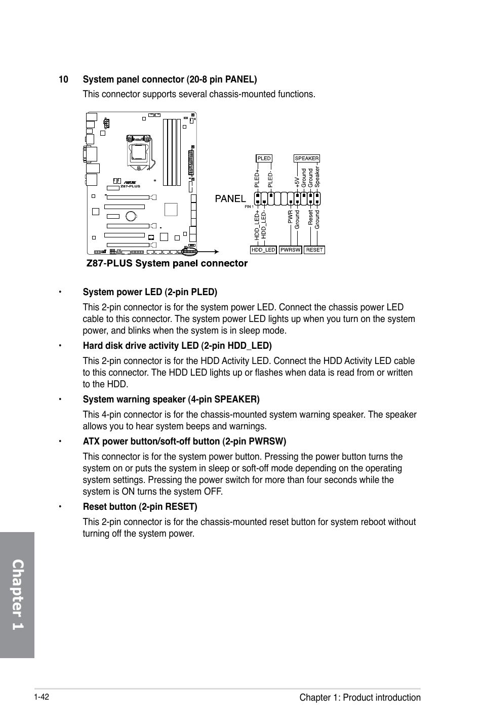 Chapter 1 | Asus Z87-PLUS User Manual | Page 58 / 174