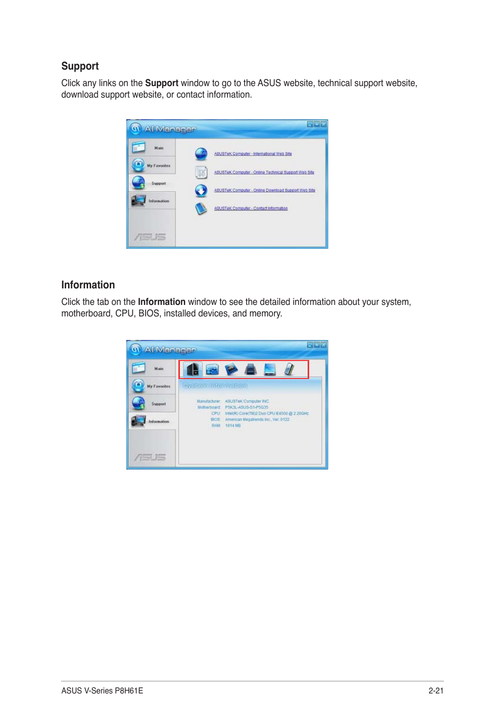 Asus V7-P8H61E User Manual | Page 41 / 80