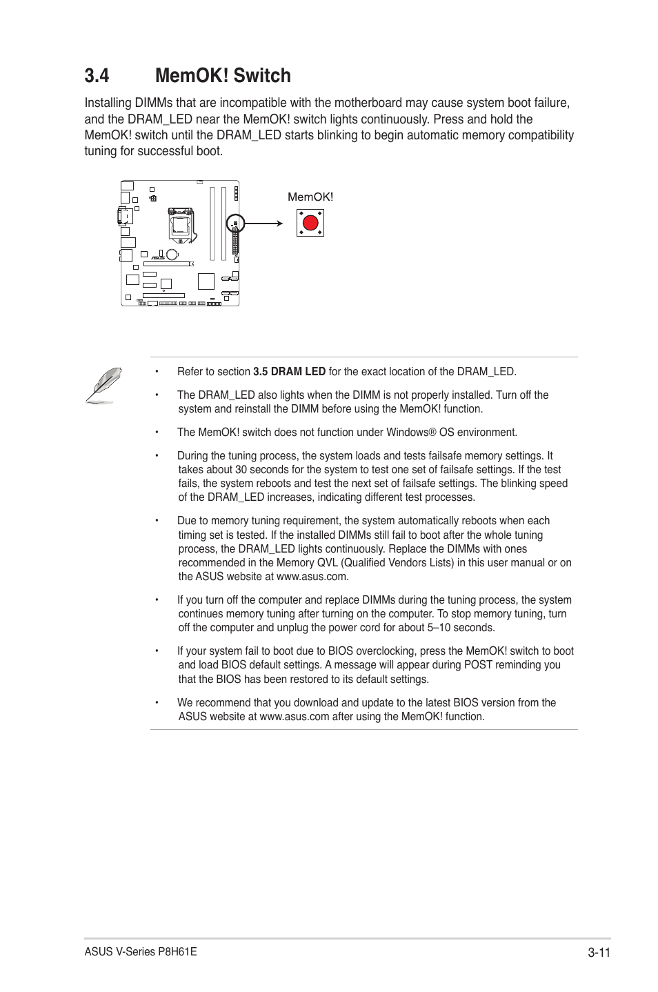 4 memok! switch, Memok! switch -11 | Asus V7-P8H61E User Manual | Page 53 / 80