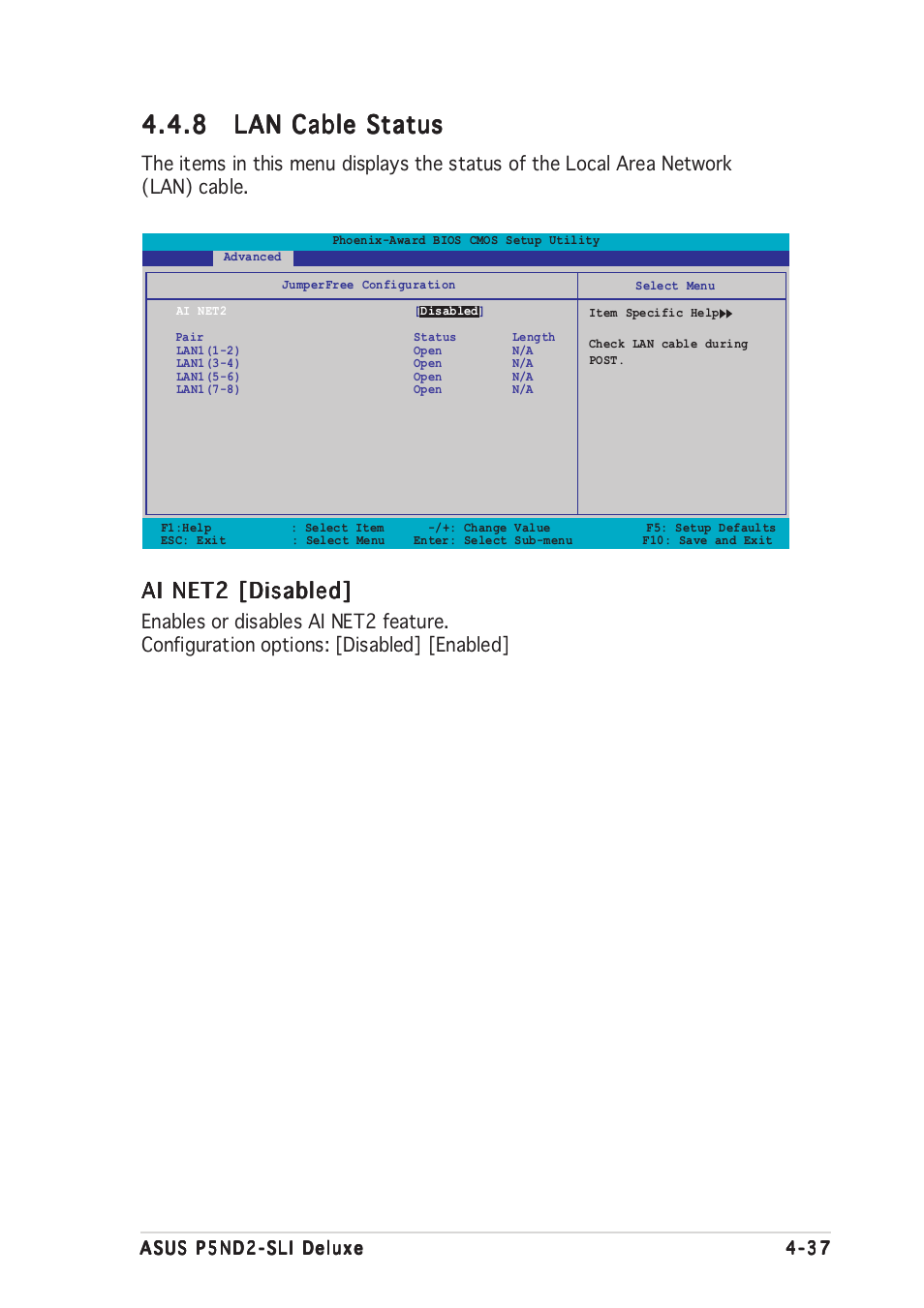 Ai net2 [disabled | Asus P5ND2-SLI Deluxe User Manual | Page 111 / 184