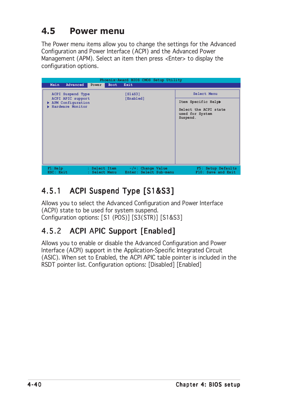 5 power menu | Asus P5ND2-SLI Deluxe User Manual | Page 114 / 184