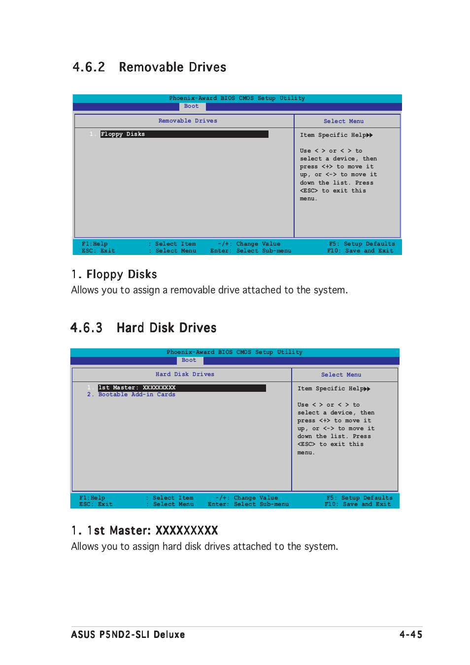 Floppy disks | Asus P5ND2-SLI Deluxe User Manual | Page 119 / 184
