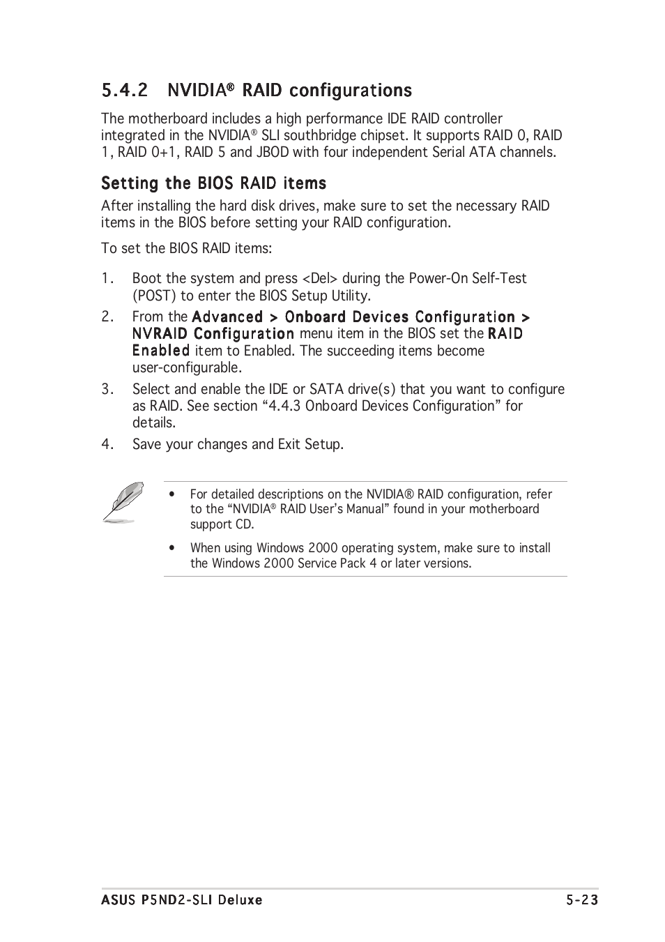 2 nvidia nvidia nvidia nvidia nvidia, Raid configurations | Asus P5ND2-SLI Deluxe User Manual | Page 151 / 184