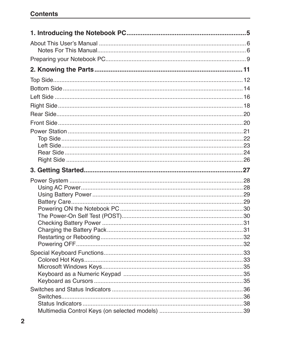 Asus V1J User Manual | Page 2 / 83
