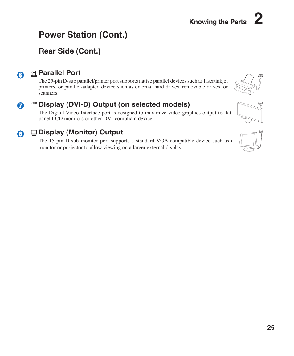 Power station (cont.) | Asus V1J User Manual | Page 25 / 83