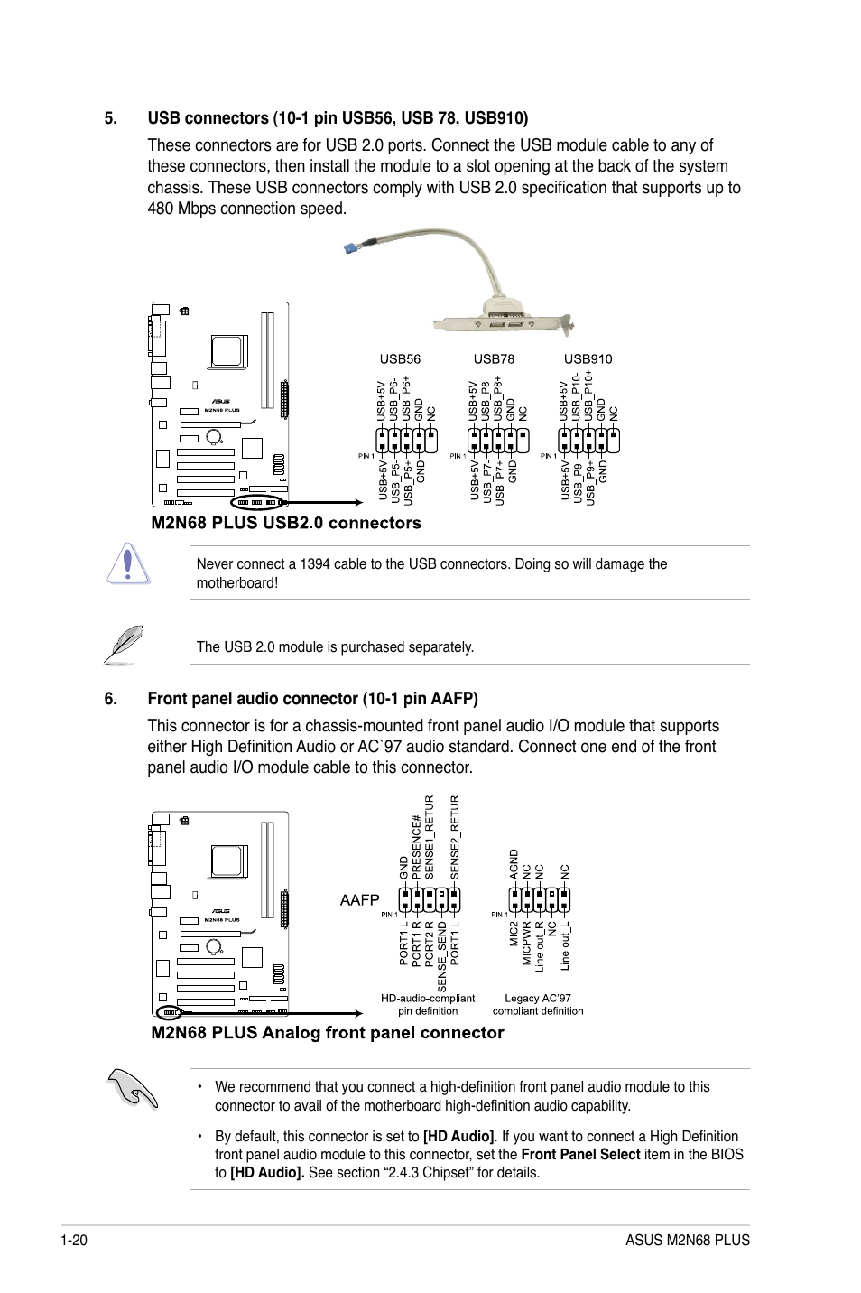 Asus M2N68 PLUS User Manual | Page 30 / 54