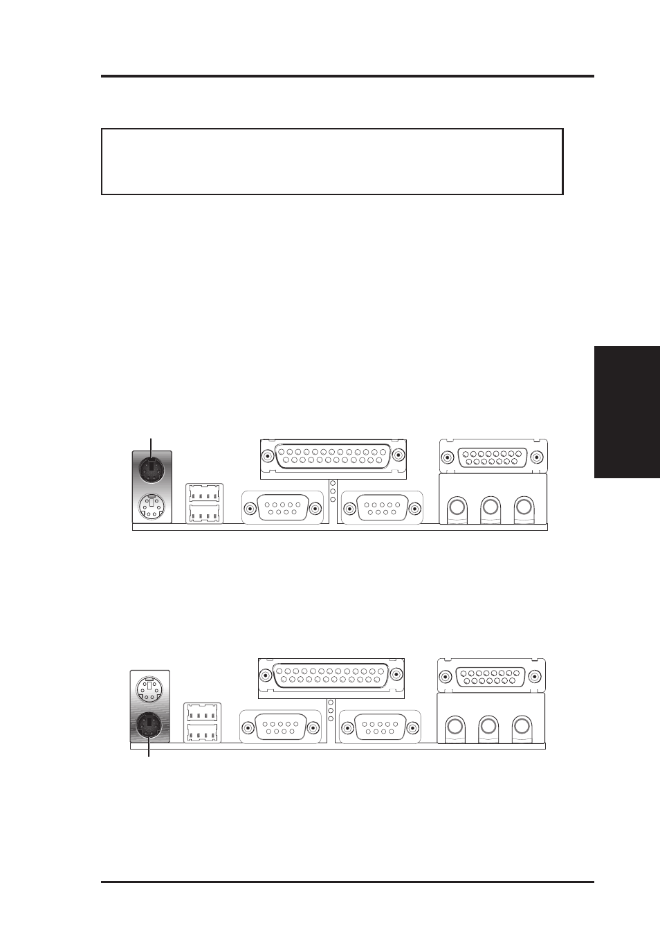 Iii. hardware setup, External connectors | Asus MEB-M User Manual | Page 23 / 96