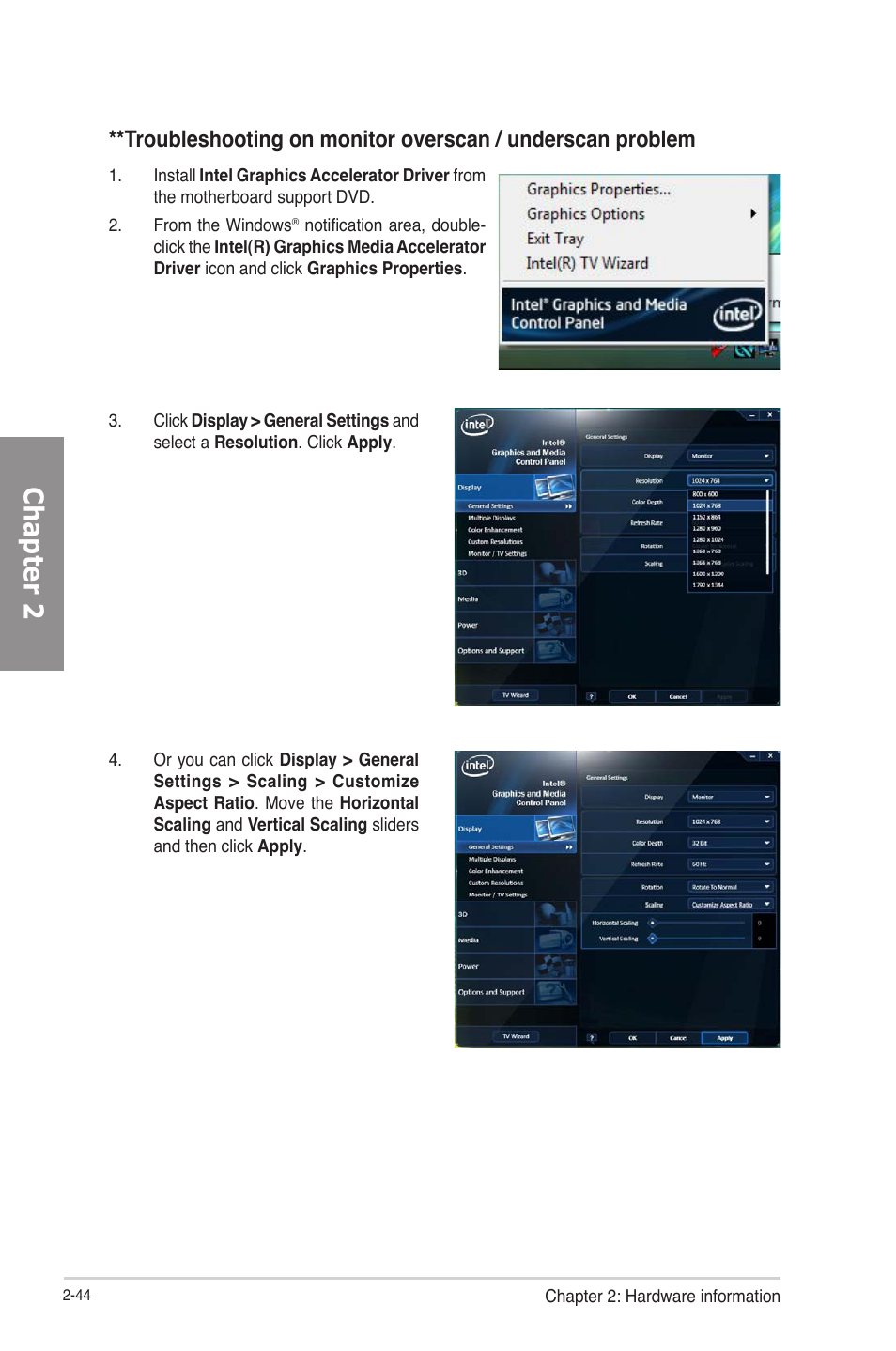 Chapter 2 | Asus P8Z77-V PRO/THUNDERBOLT User Manual | Page 68 / 164