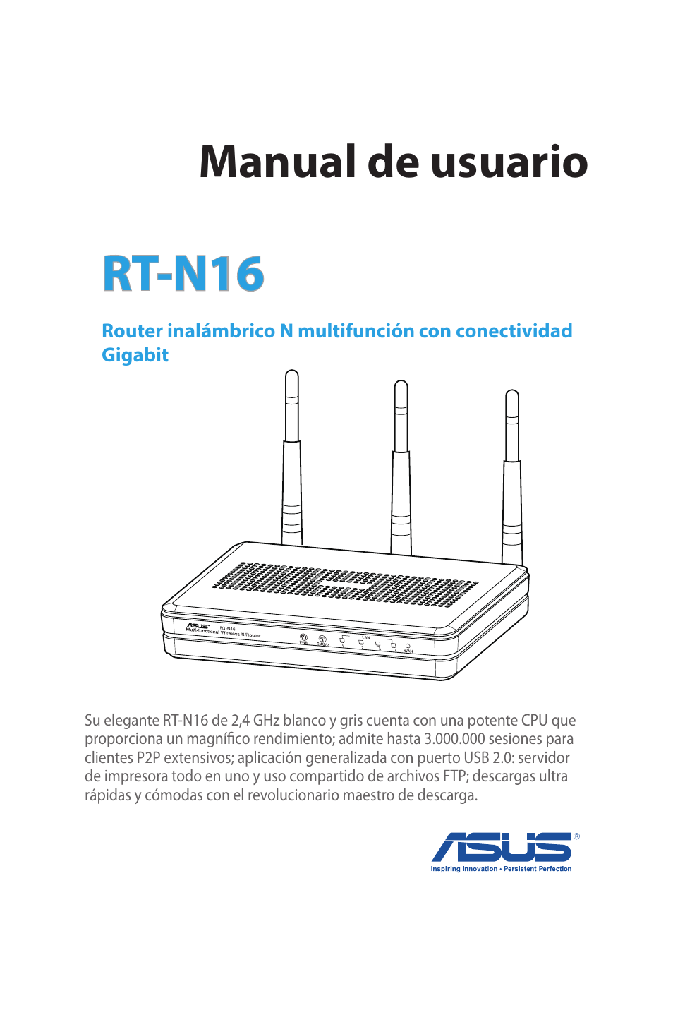 Asus RT-N16 User Manual | 68 pages