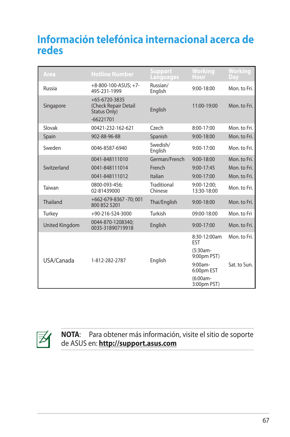 Asus RT-N16 User Manual | Page 67 / 68