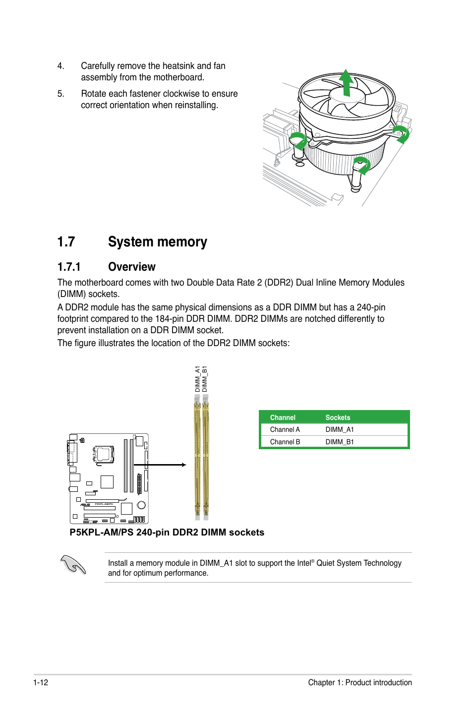 1 overview | Asus P5KPL-AM/PS User Manual | Page 22 / 62