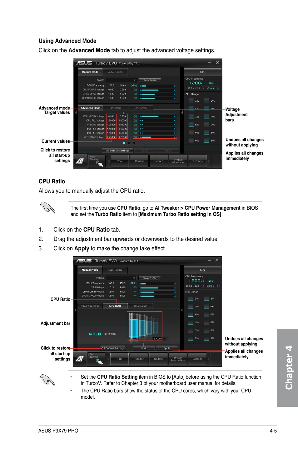 Chapter 4 | Asus P9X79 PRO User Manual | Page 129 / 168
