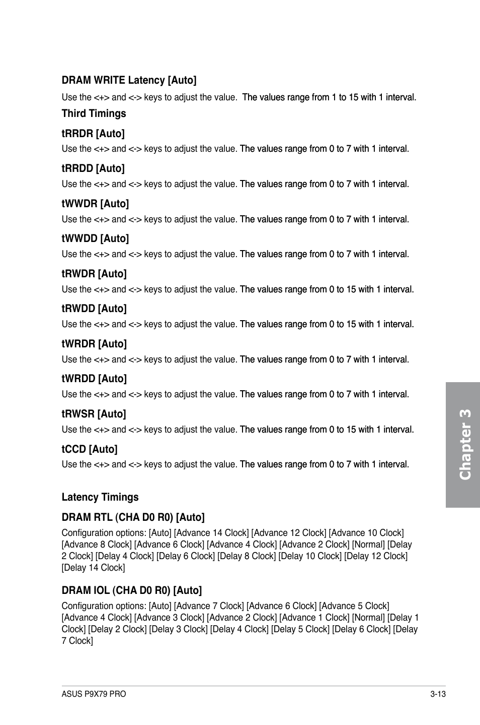 Chapter 3 | Asus P9X79 PRO User Manual | Page 85 / 168