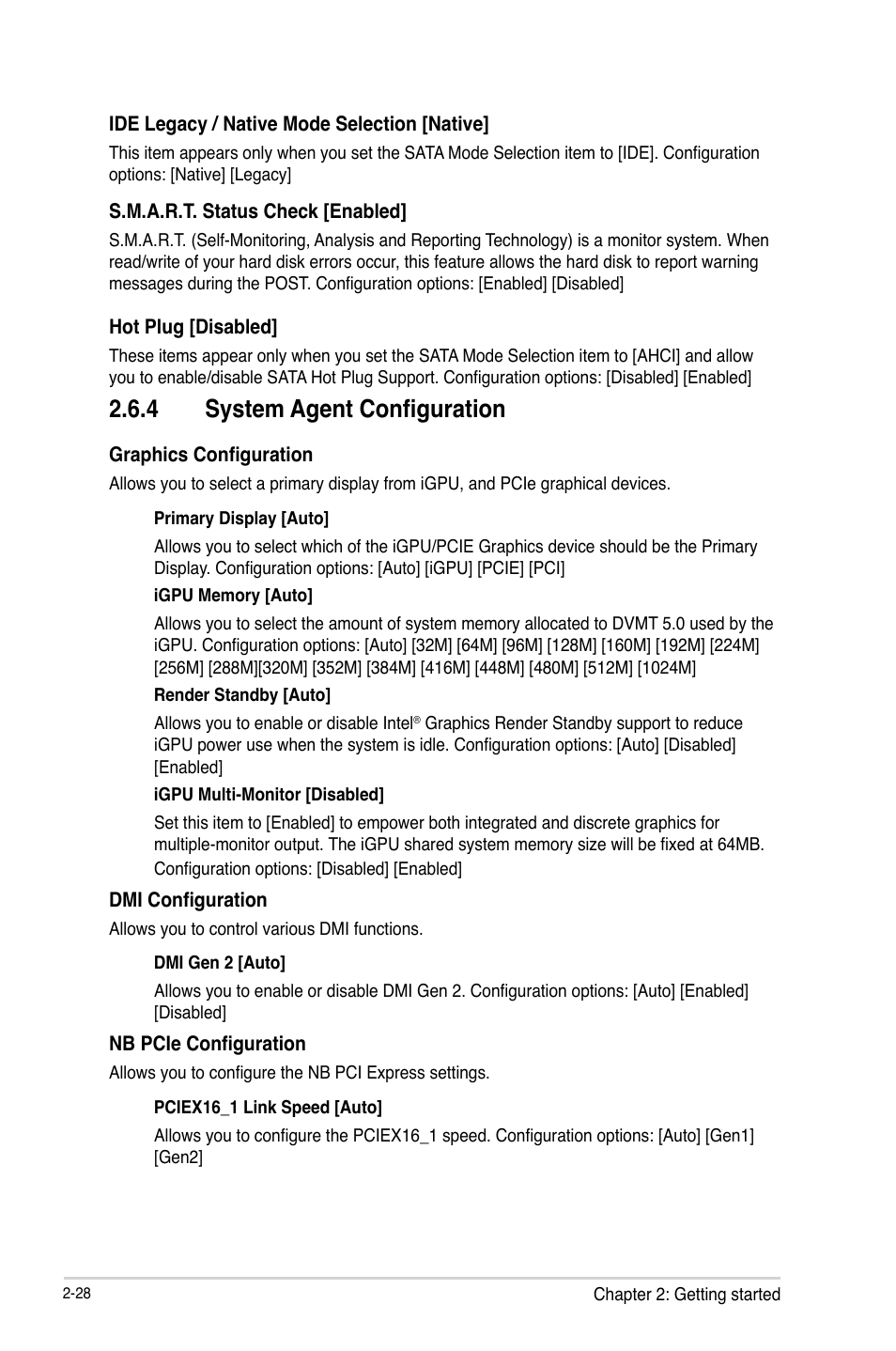 4 system agent configuration | Asus H81-PLUS User Manual | Page 55 / 73