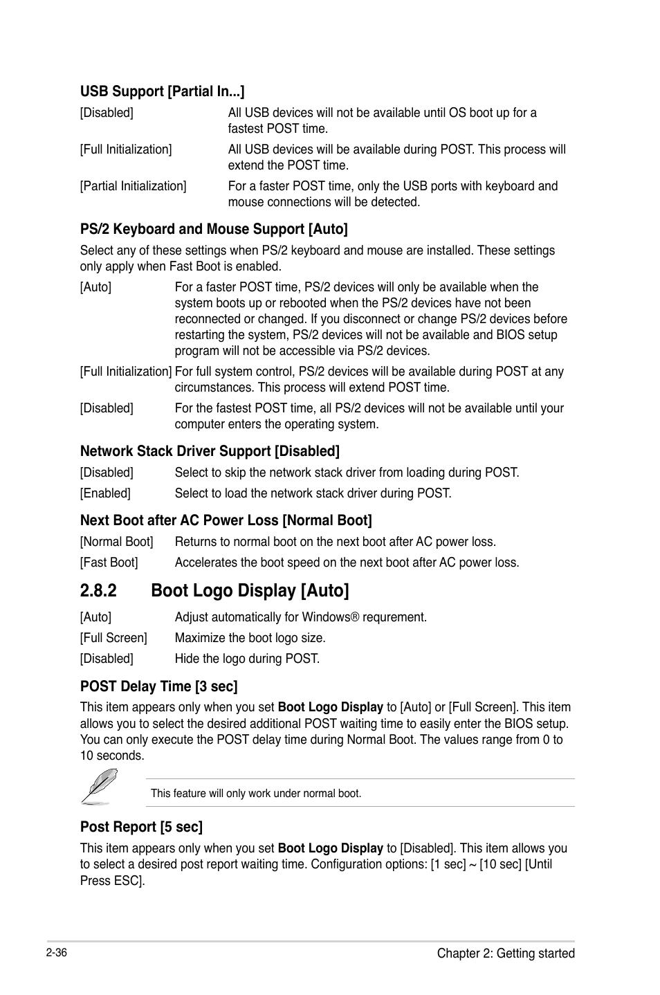 2 boot logo display [auto | Asus H81-PLUS User Manual | Page 63 / 73