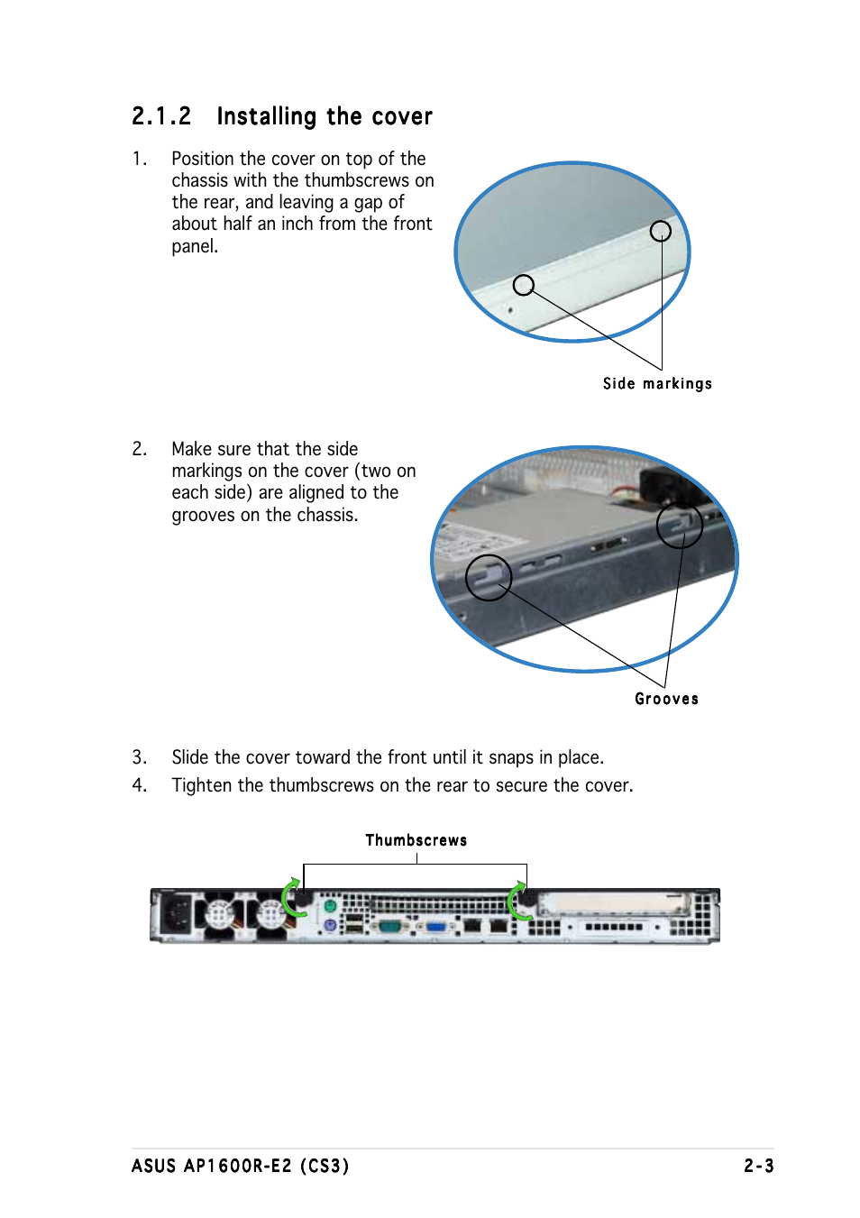 Asus AP1600R-E2(CS3) User Manual | Page 21 / 104