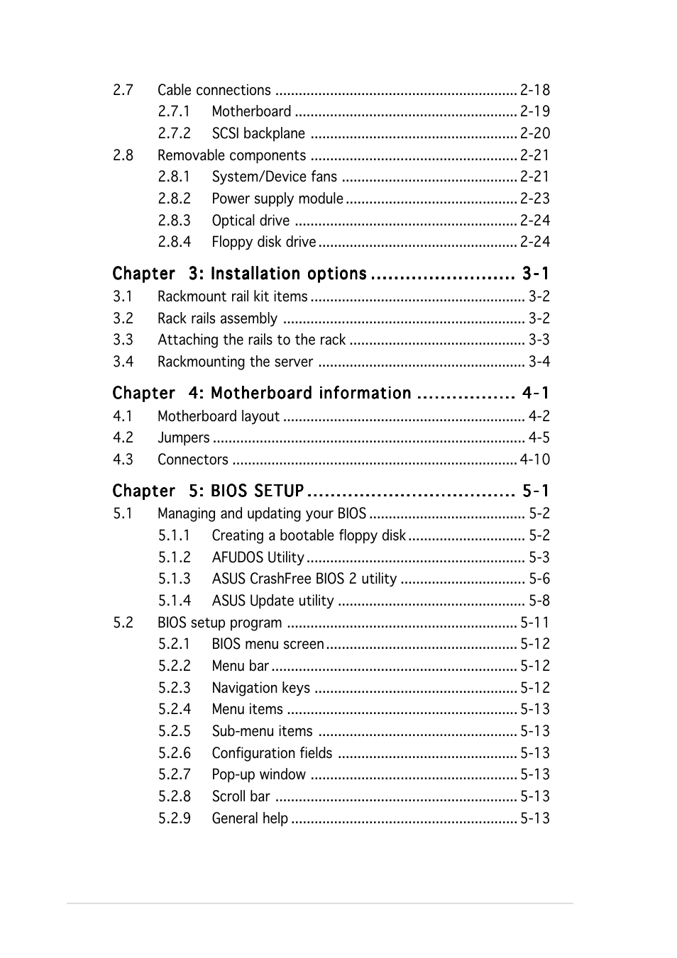 Asus AP1600R-E2(CS3) User Manual | Page 4 / 104