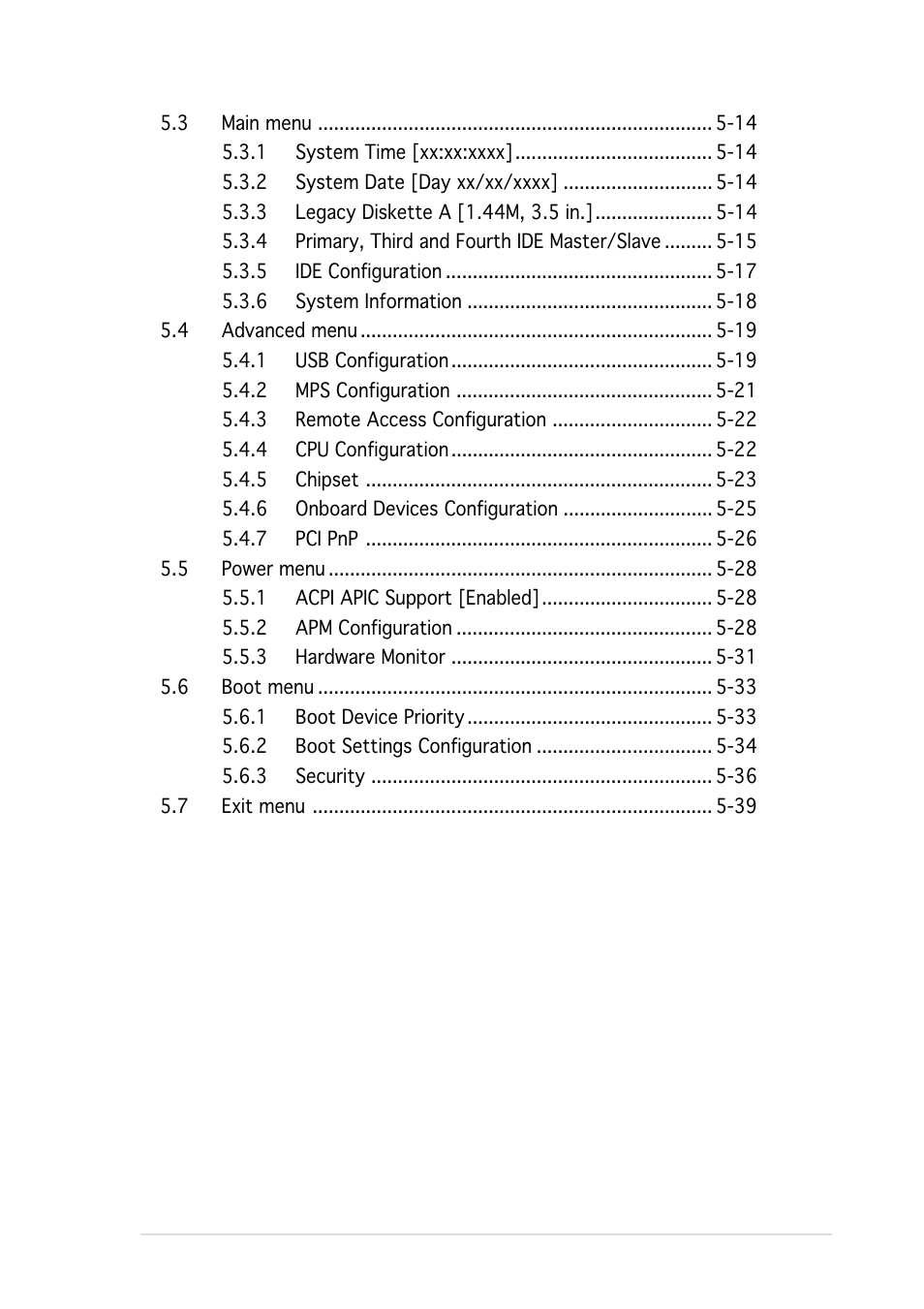 Asus AP1600R-E2(CS3) User Manual | Page 5 / 104