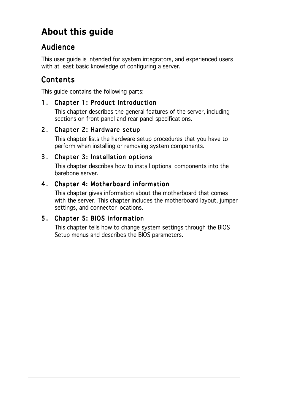 About this guide | Asus AP1600R-E2(CS3) User Manual | Page 8 / 104