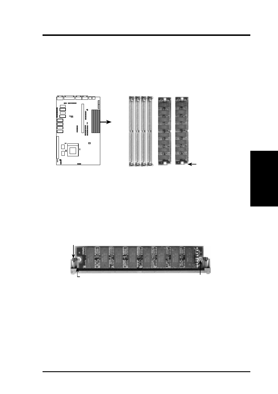 Iii. installation, 72 pin dram in simm socket | Asus P/I-AP55TV User Manual | Page 19 / 90