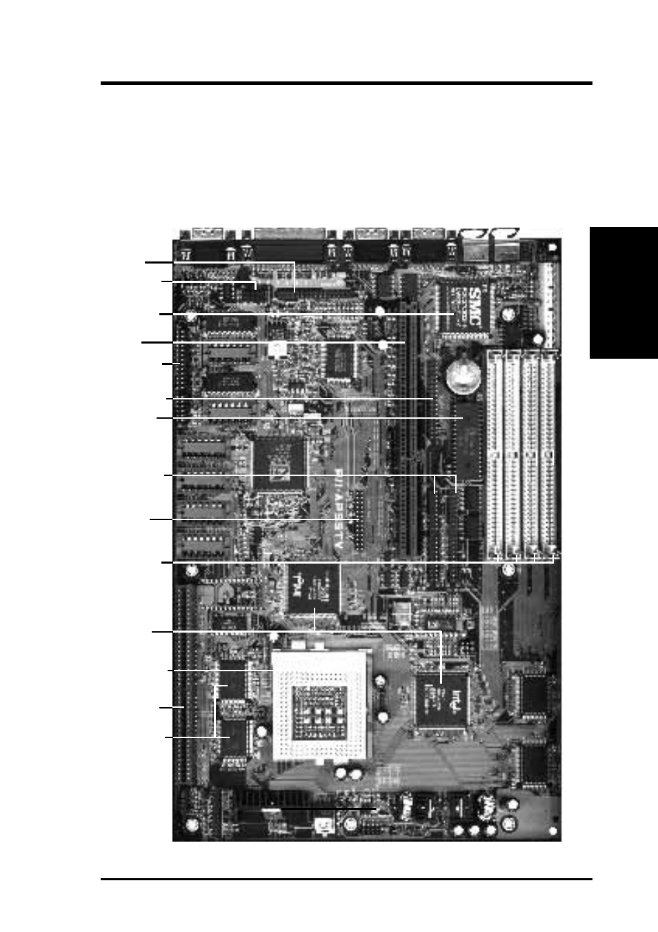 Ii. features, Parts of the asus motherboard, Ii. fea tures (parts of board) | Asus P/I-AP55TV User Manual | Page 9 / 90