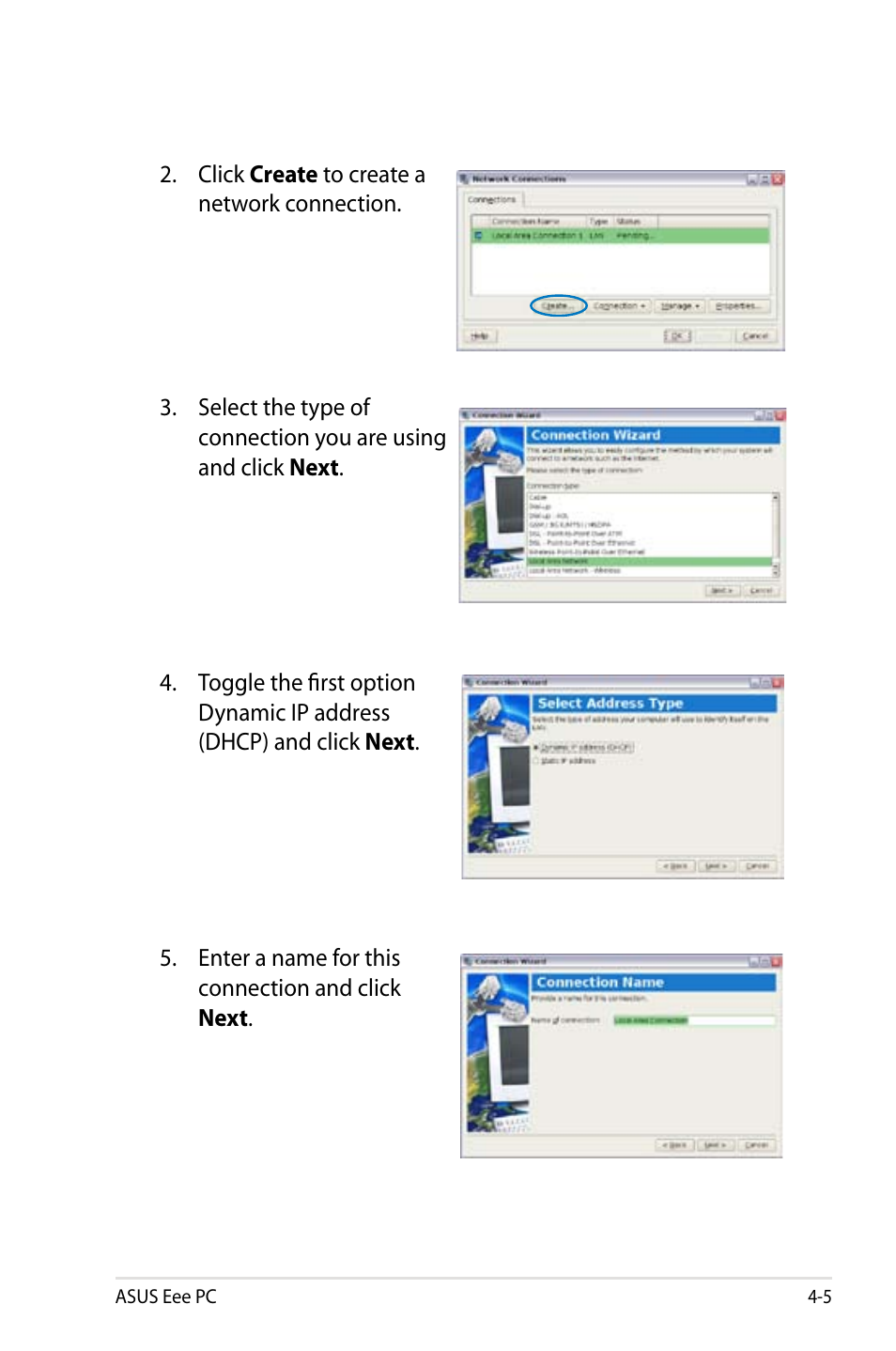 Asus Eee PC 4G Surf/Linux User Manual | Page 41 / 140