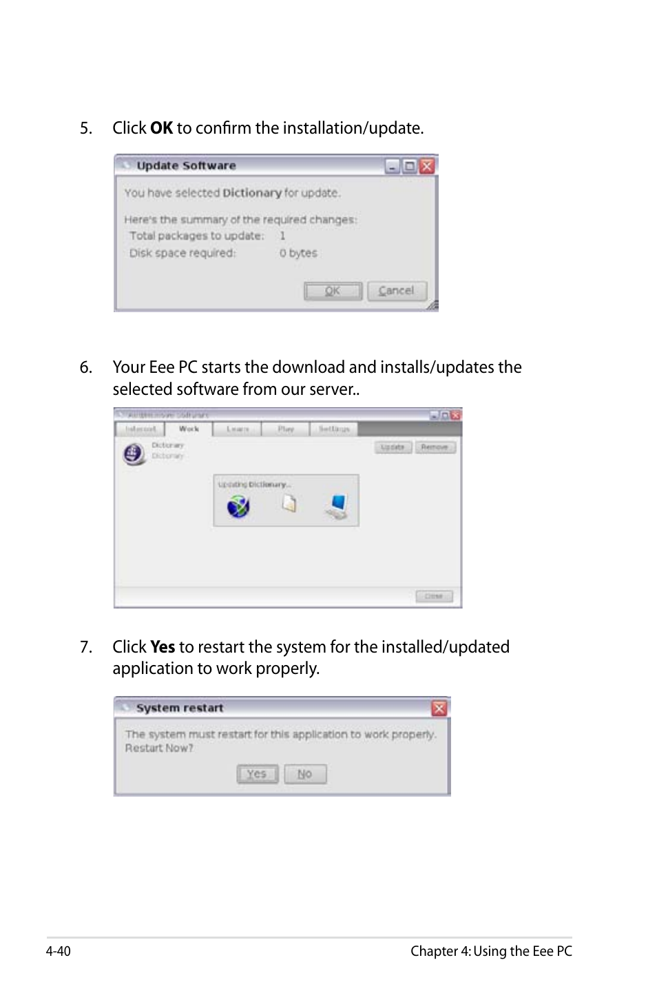 Asus Eee PC 4G Surf/Linux User Manual | Page 76 / 140