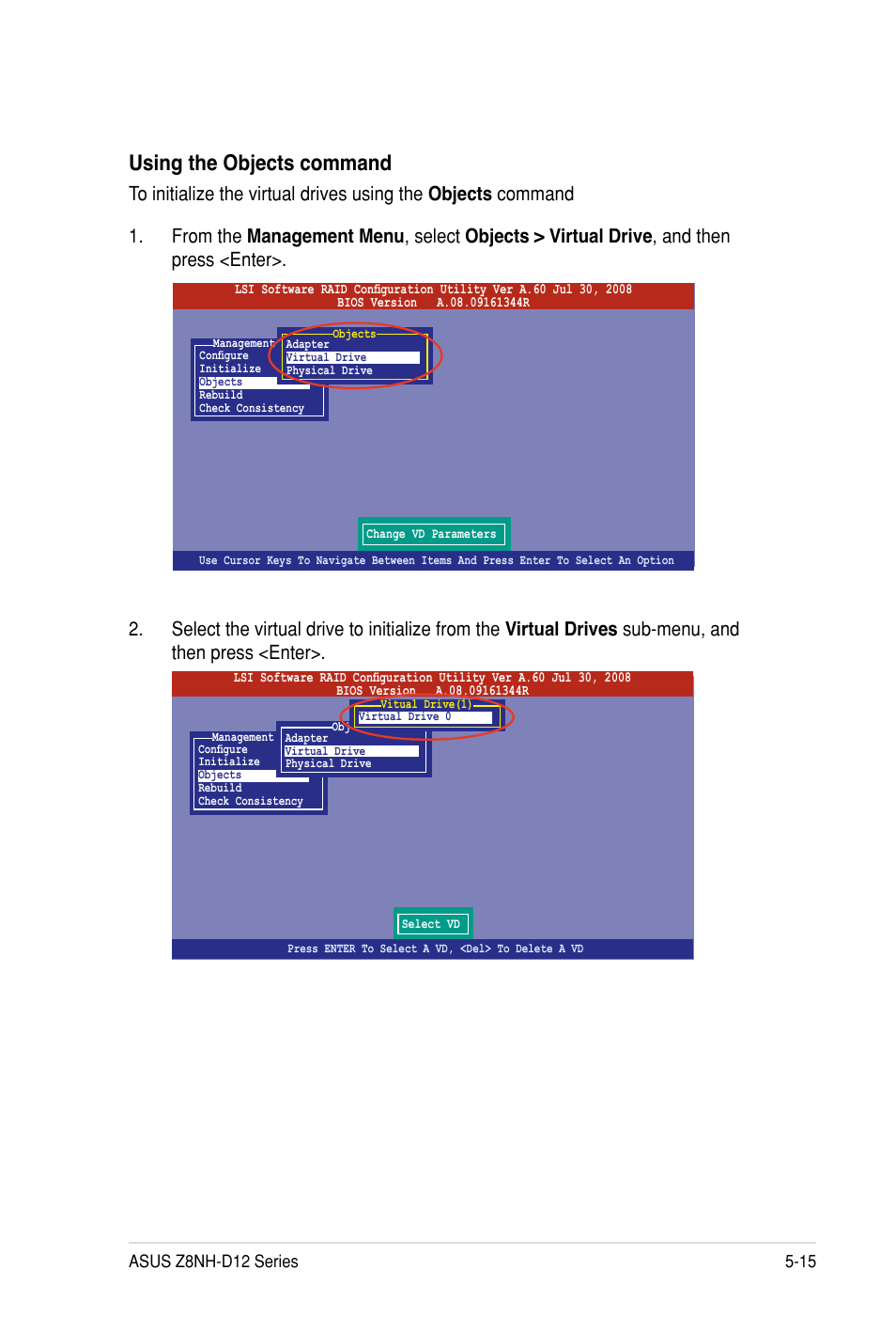 Using the objects command | Asus Z8PH-D12 SE/QDR User Manual | Page 115 / 178