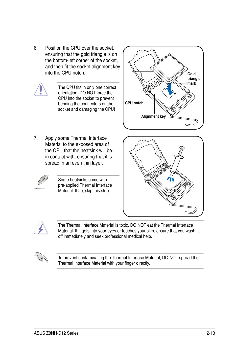 Asus Z8PH-D12 SE/QDR User Manual | Page 31 / 178