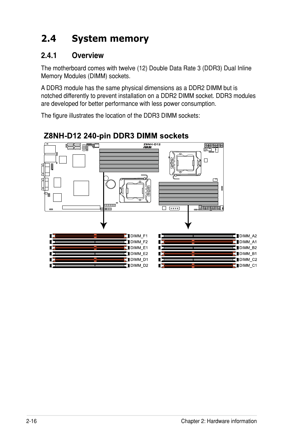 Asus Z8PH-D12 SE/QDR User Manual | Page 34 / 178