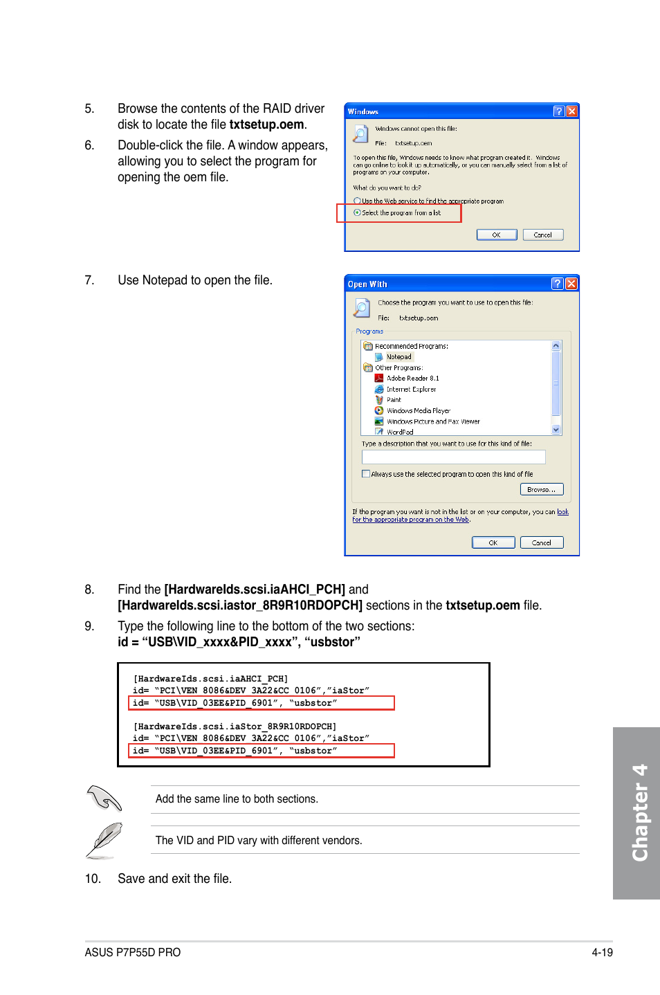 Chapter 4 | Asus P7P55D PRO User Manual | Page 117 / 128