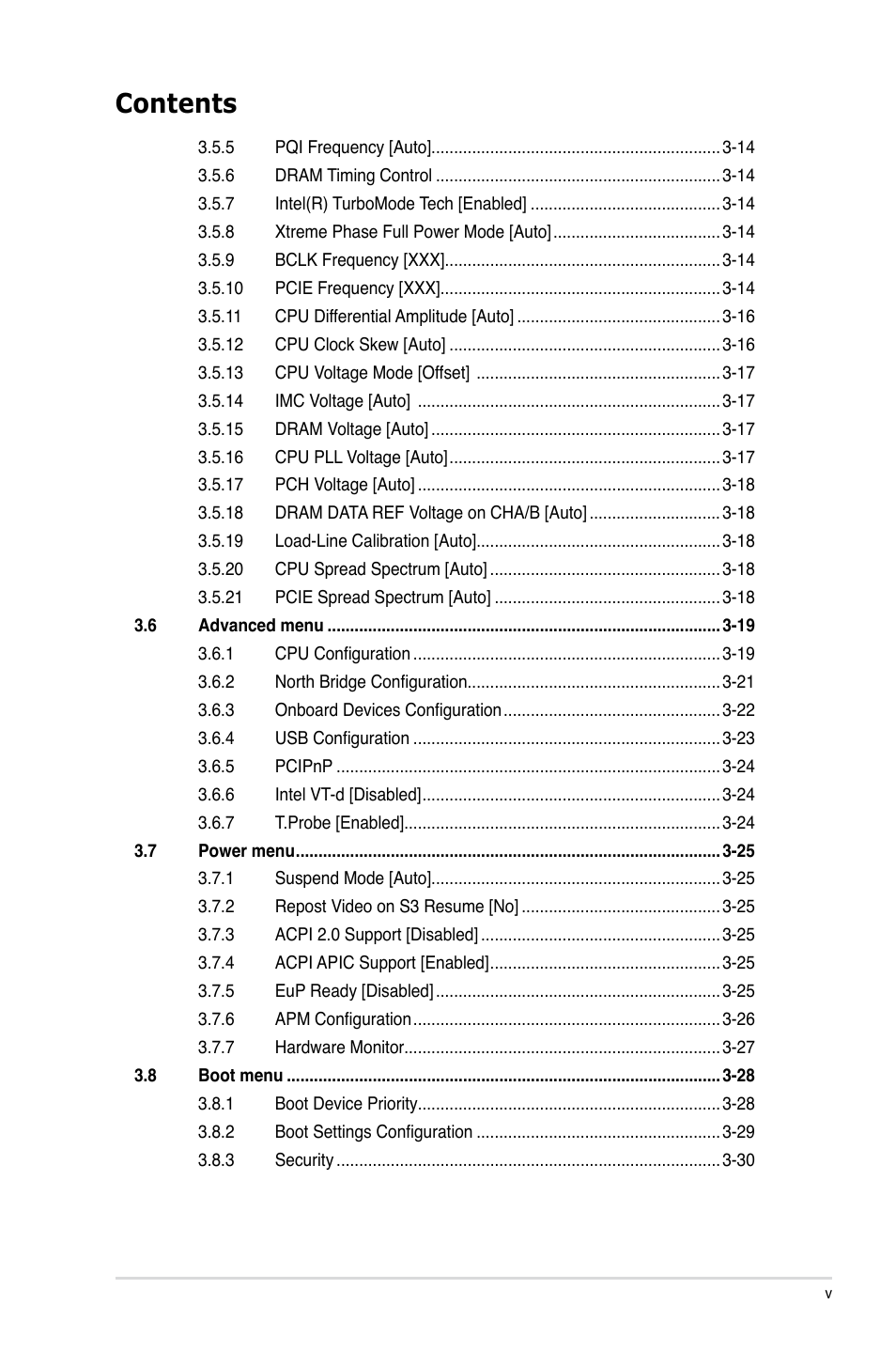 Asus P7P55D PRO User Manual | Page 5 / 128