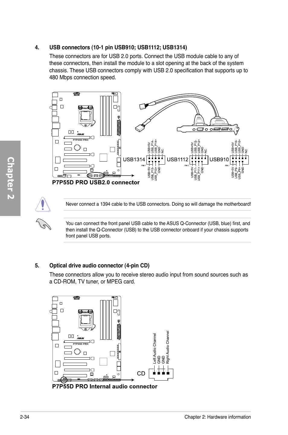 Chapter 2 | Asus P7P55D PRO User Manual | Page 54 / 128