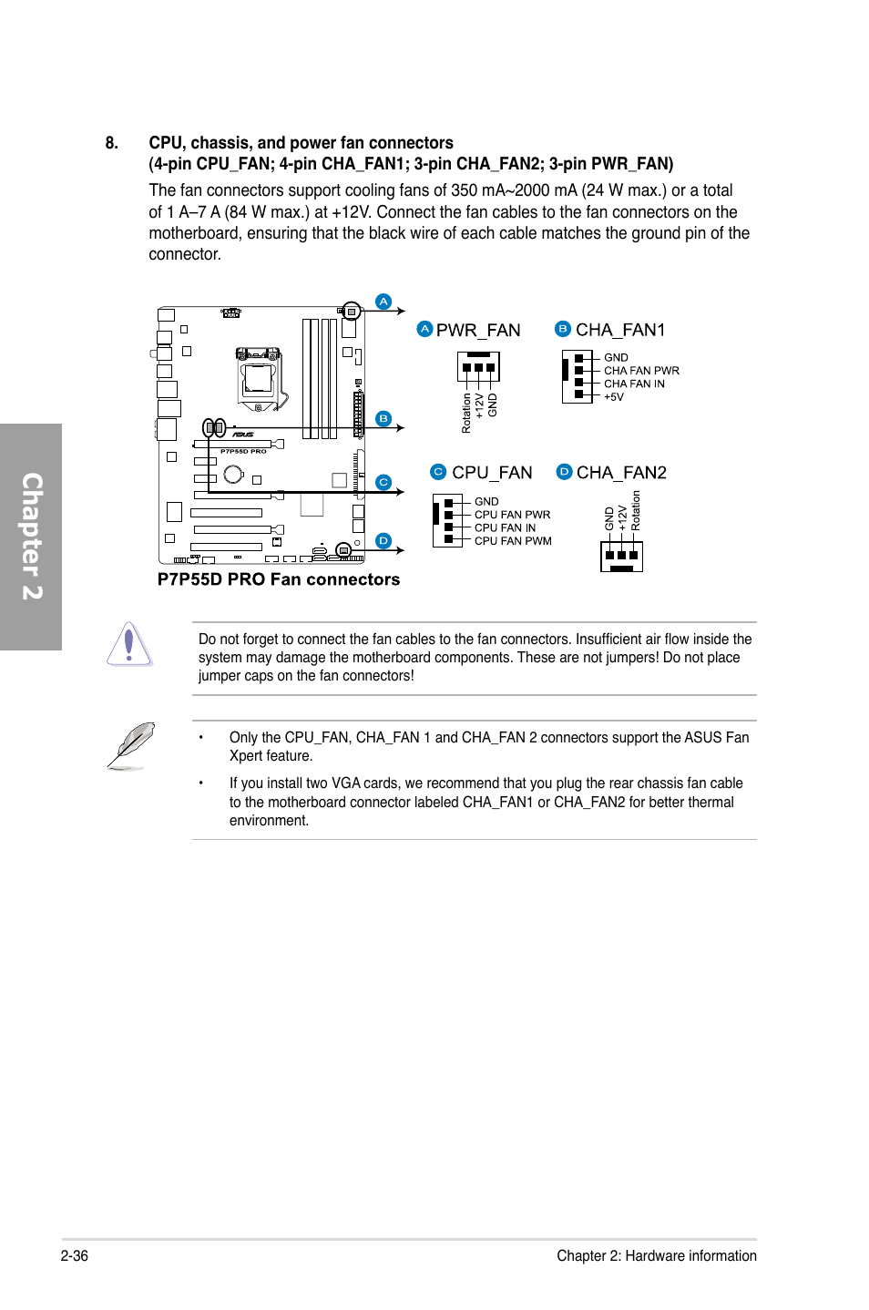 Chapter 2 | Asus P7P55D PRO User Manual | Page 56 / 128