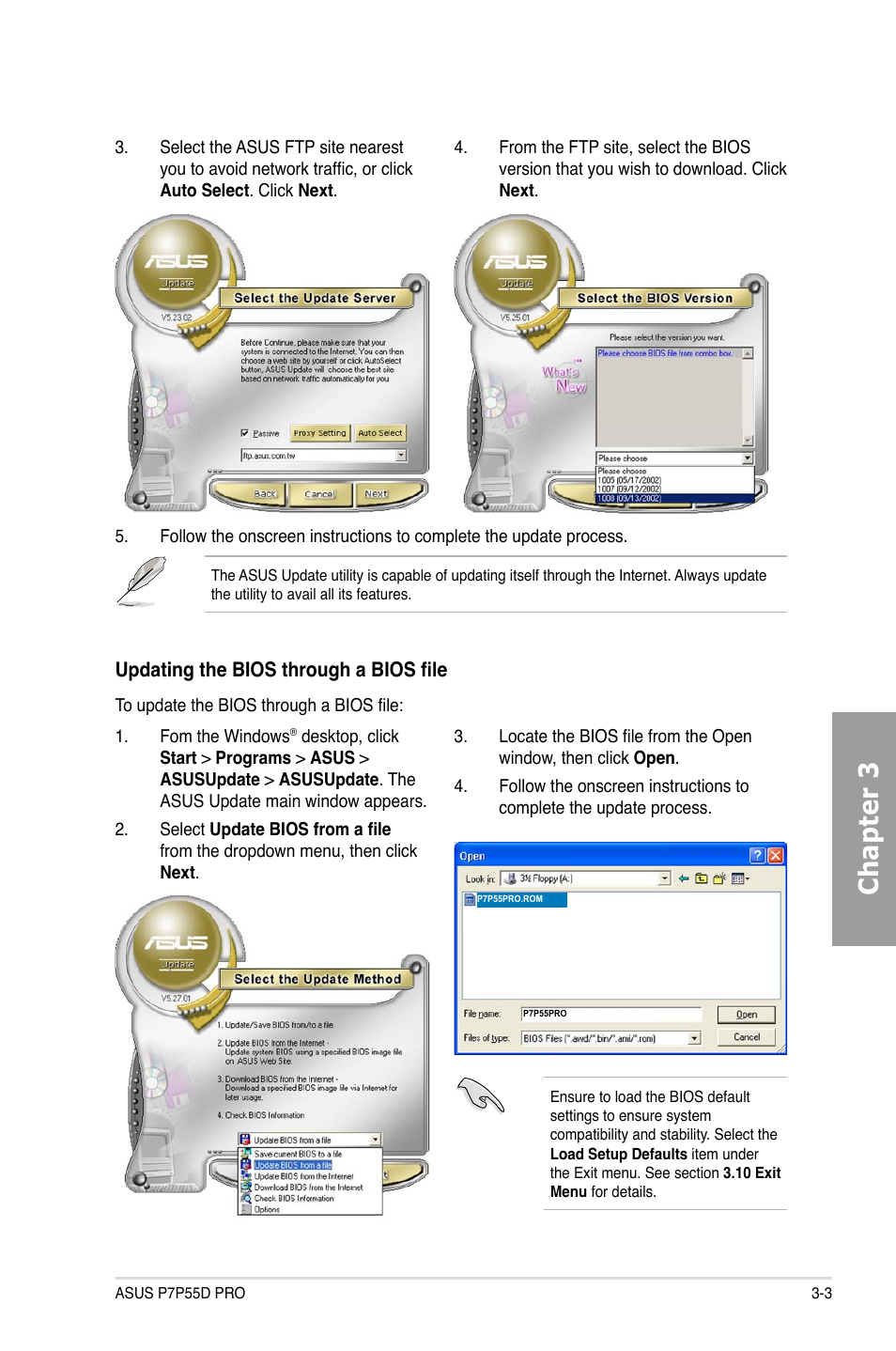 Chapter 3 | Asus P7P55D PRO User Manual | Page 65 / 128