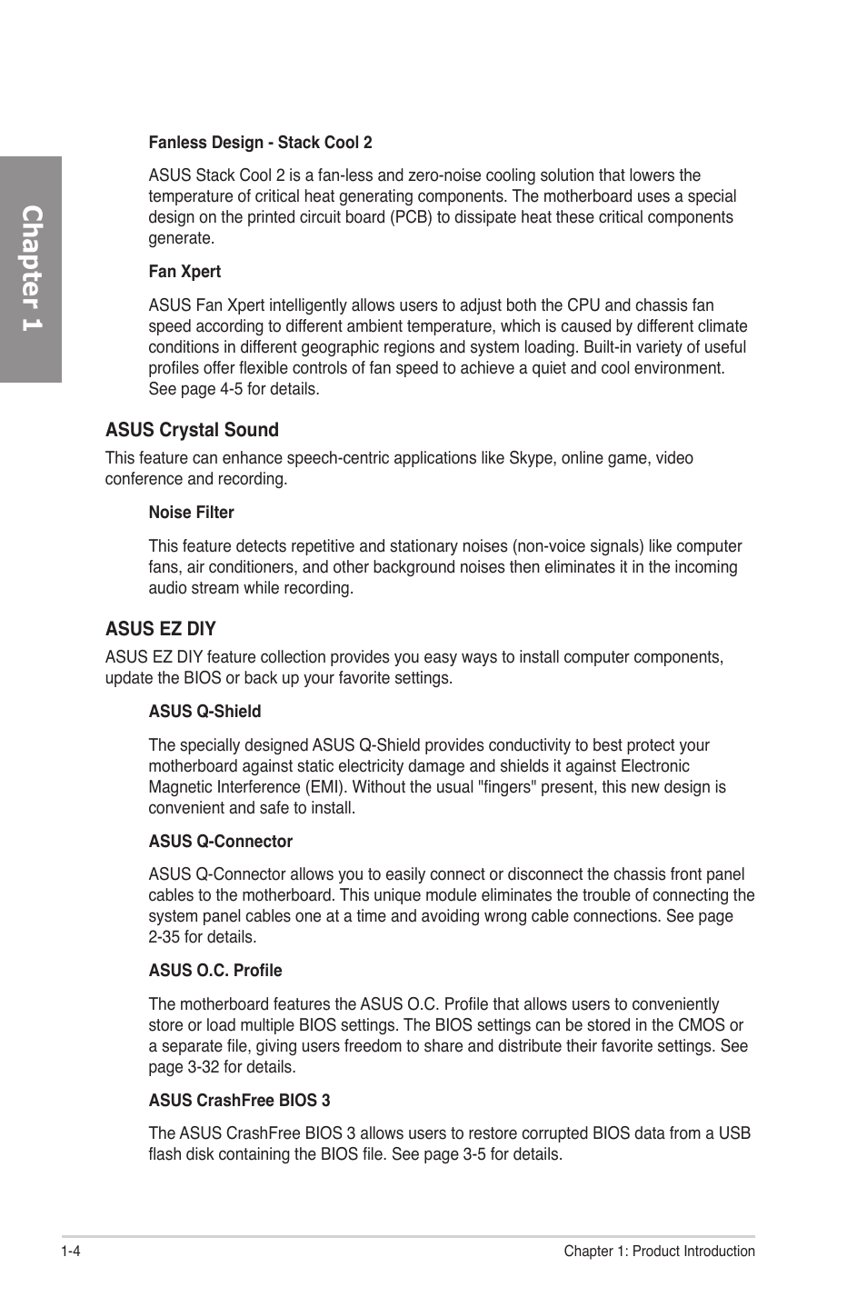 Chapter 1 | Asus P6T SE User Manual | Page 18 / 112